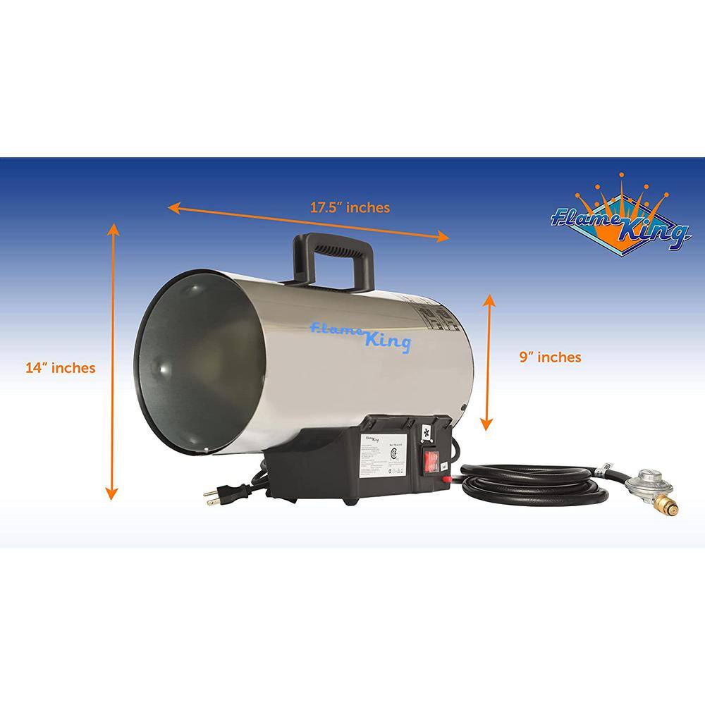 Flame King Portable Forced Air Propane Heater Blower 60000 BTU Output YSN-AD018