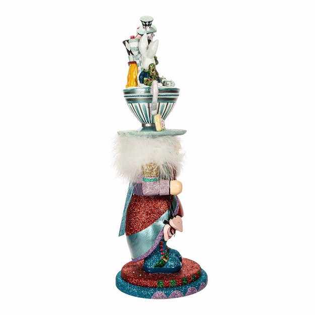 Kurt Adler 18 inch Hollywood Alice Teacup Hat Nutcracker