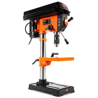 WEN 3.2 Amp 10 in. 5-Speed Cast Iron Benchtop Drill Press with Laser and 12 in. Keyless Chuck 4211