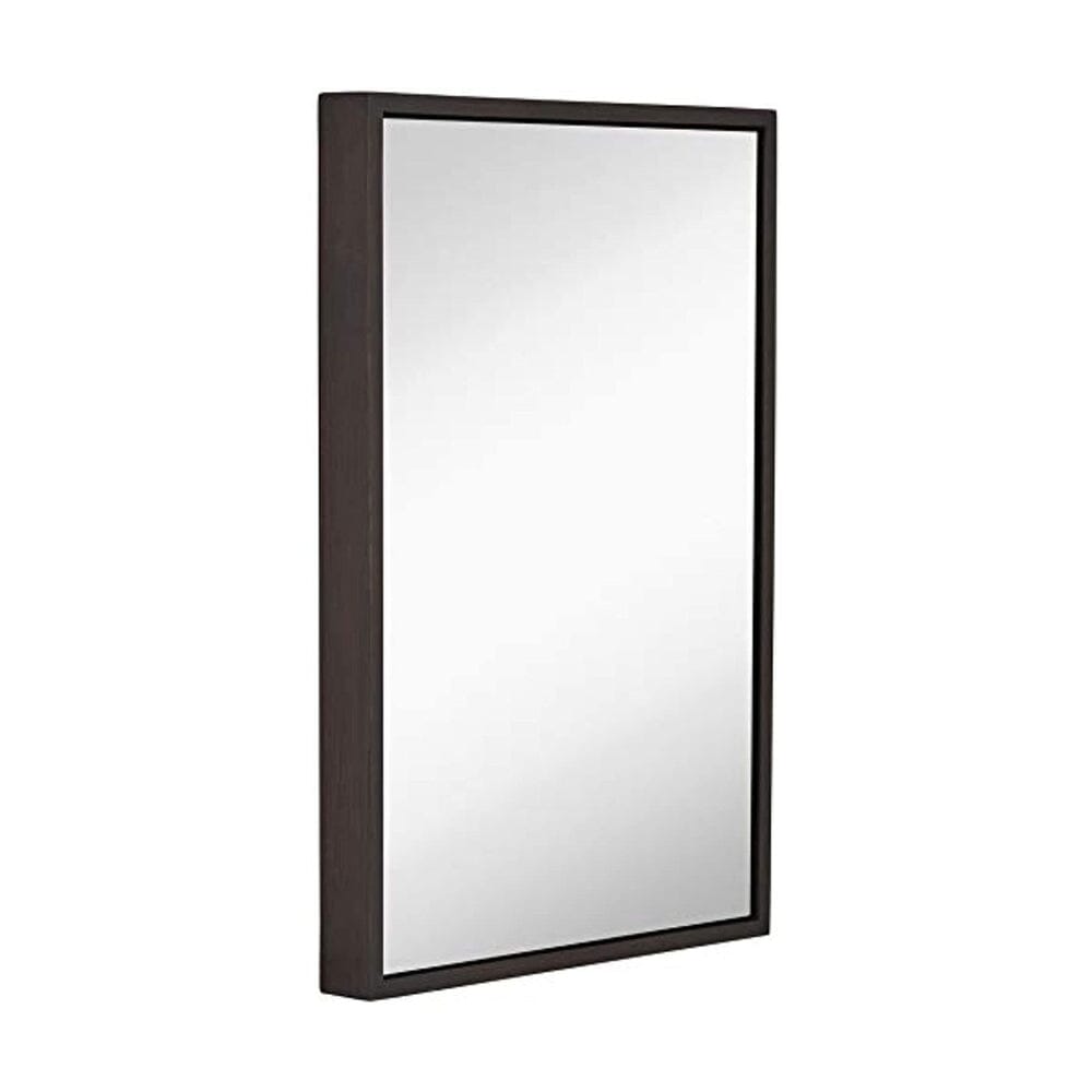 Clean Large Modern Wenge Frame Wall Mirror 16