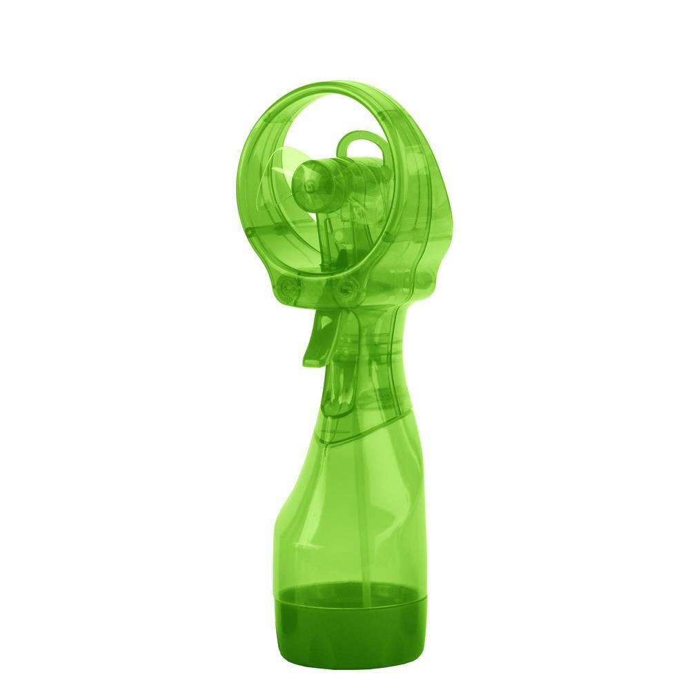 O2COOL Deluxe 3.07 in. Water Misting Fan in Green FML0001