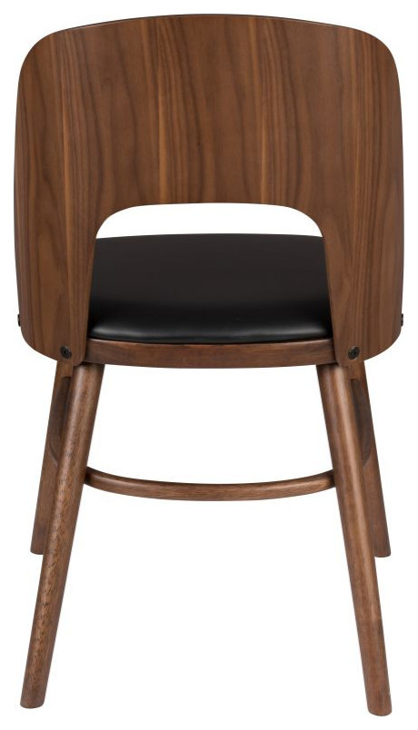 Mid Modern Wooden Dining Chairs (2)  Dutchbone Talika   Midcentury   Dining Chairs   by Luxury Furnitures  Houzz