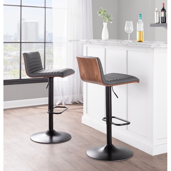 Carson Carrington Tyra Adjustable Bar Stool (Set of 2)