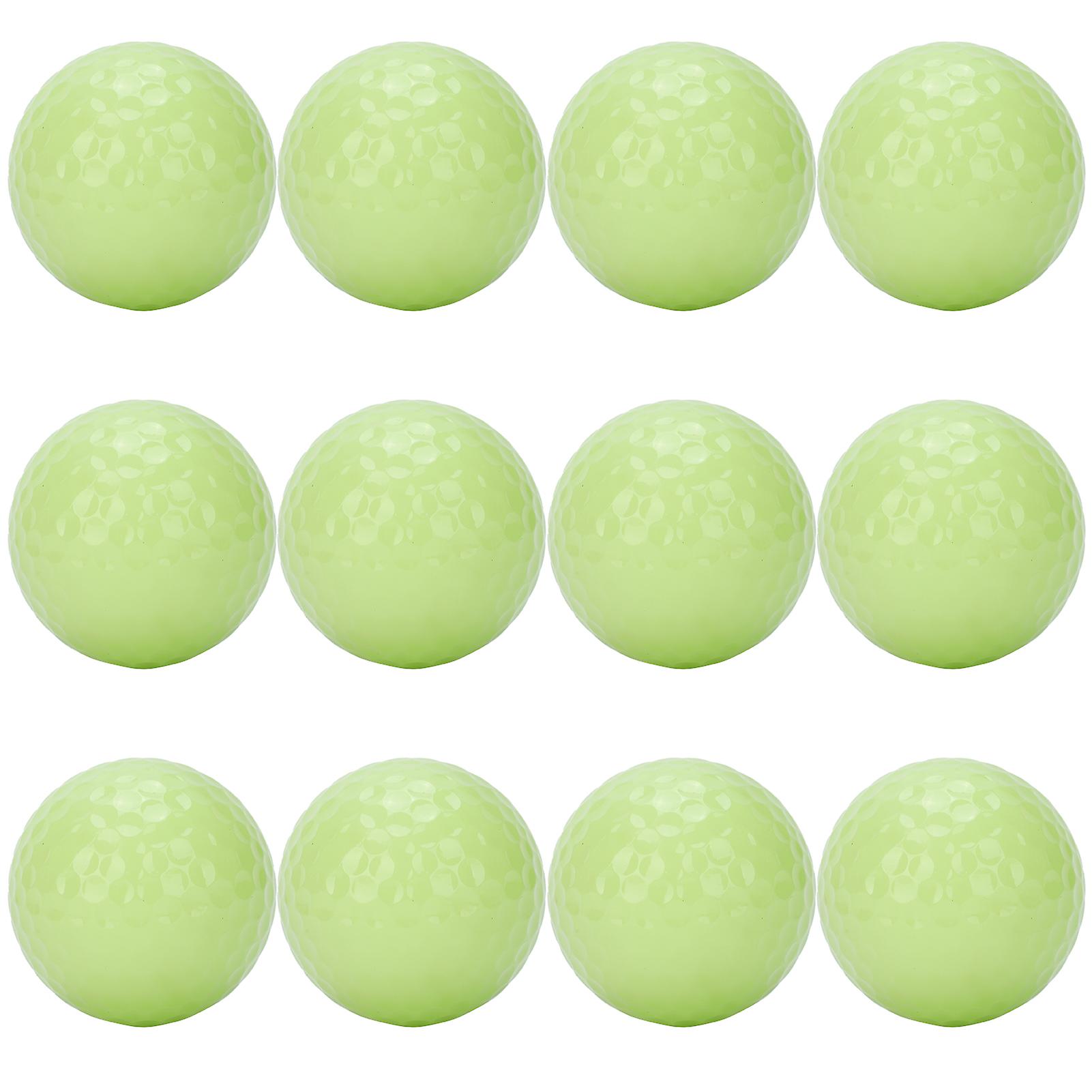 12pcs Glow Golf Balls Luminous Night Golf Floating Balls Glow In The Dark For Night Sports