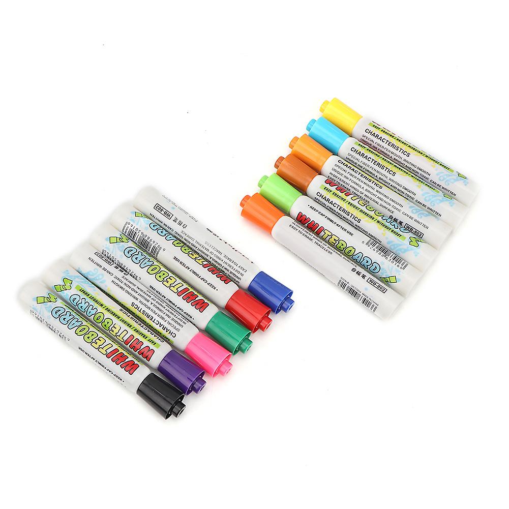 12 Colors Easy Wipe Diy Children Kids Erasable Markers Liquid Chalk Pens Set