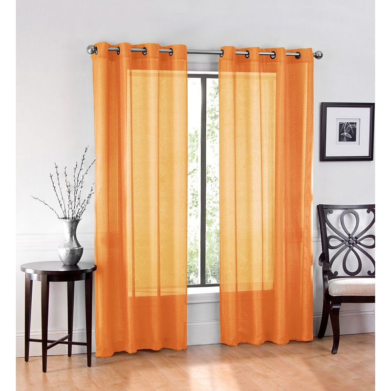 GoodGram Ultra Luxurious Elegant Sheer Grommet Single Curtain Panel