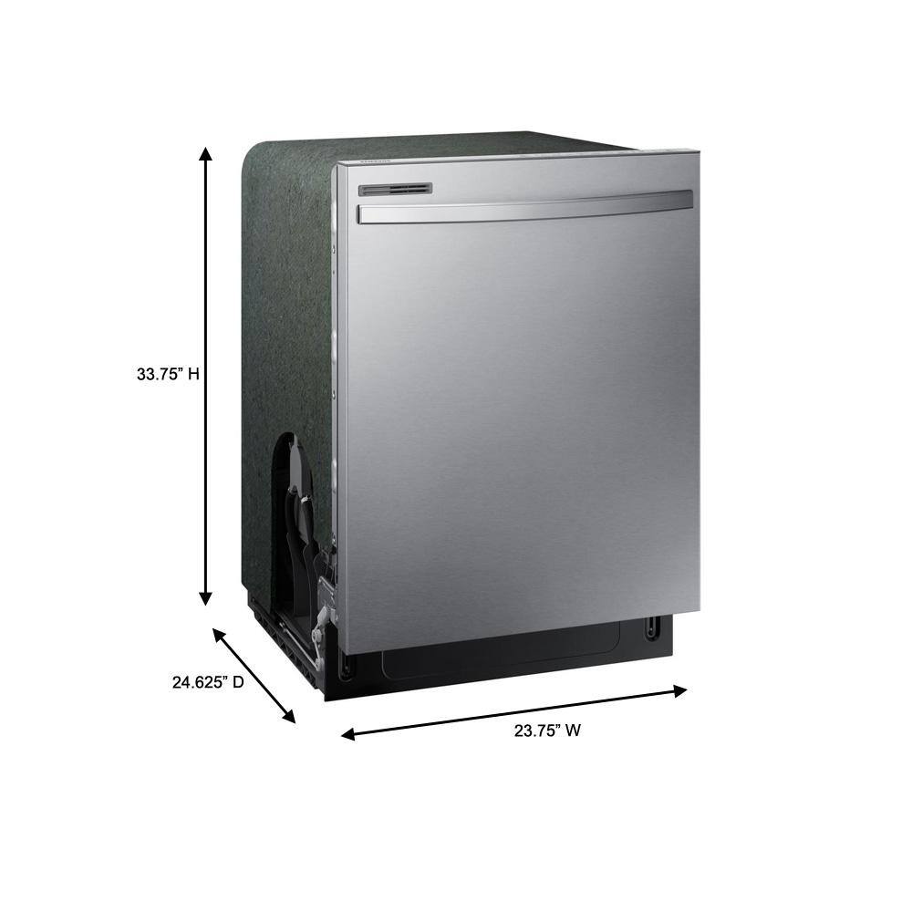  24 in. Top Control Tall Tub Dishwasher in Stainless Steel with Stainless Steel Interior Door 55 dBA DW80R2031US