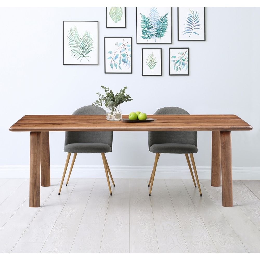 Macari Marg Scandinavian Solid Wood Dining Table