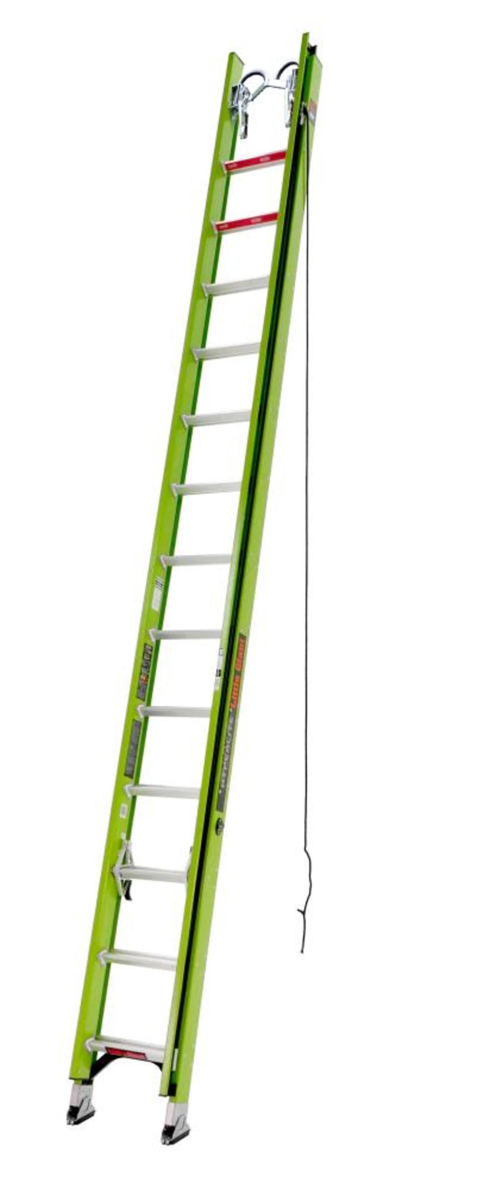 HyperLite 28 Ft. - IAA Fiberglass Extension Ladder w/ CH, V-Rung and Claw