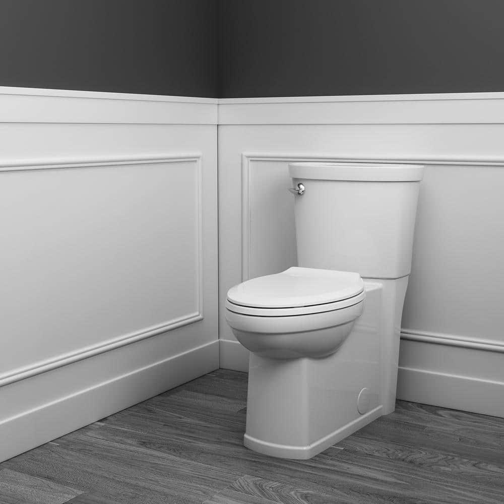 American Standard Cadet 3 Decor Tall Height 2Piece 128 GPF Single Flush Elongated Toilet with Seat in White Seat Included