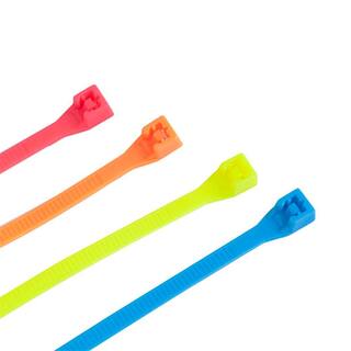 Gardner Bender 8 in. Cable Tie Fluorescent (100-Pack) 46-308FST