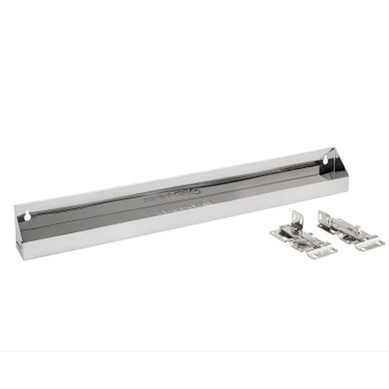 Rev-A-Shelf 25 Inch Slim Tip Out Tray Organizer， Stainless Steel， 6581-25-52