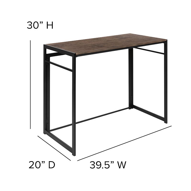 Flash Furniture Industrial Office Folding Desk