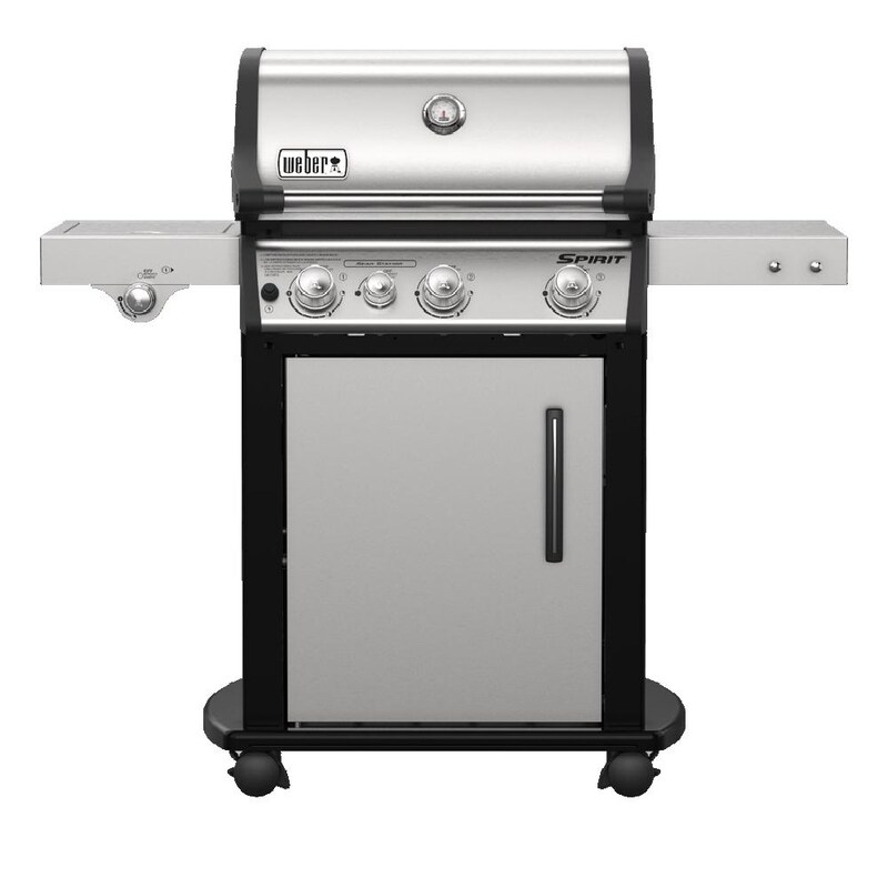 Weber Spirit SP-335 Freestanding Propane Gas Grill With Sear Burner and Side Burner