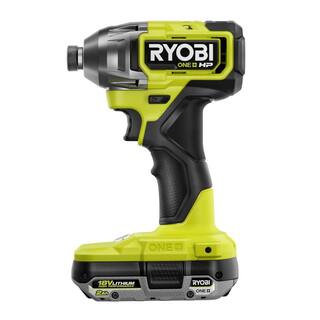 RYOBI ONE+ HP 18V Brushless Cordless 12 in. DrillDriver and Impact Driver Kit w(2) 2.0 Ah Batteries Charger and Bag PBLCK01K