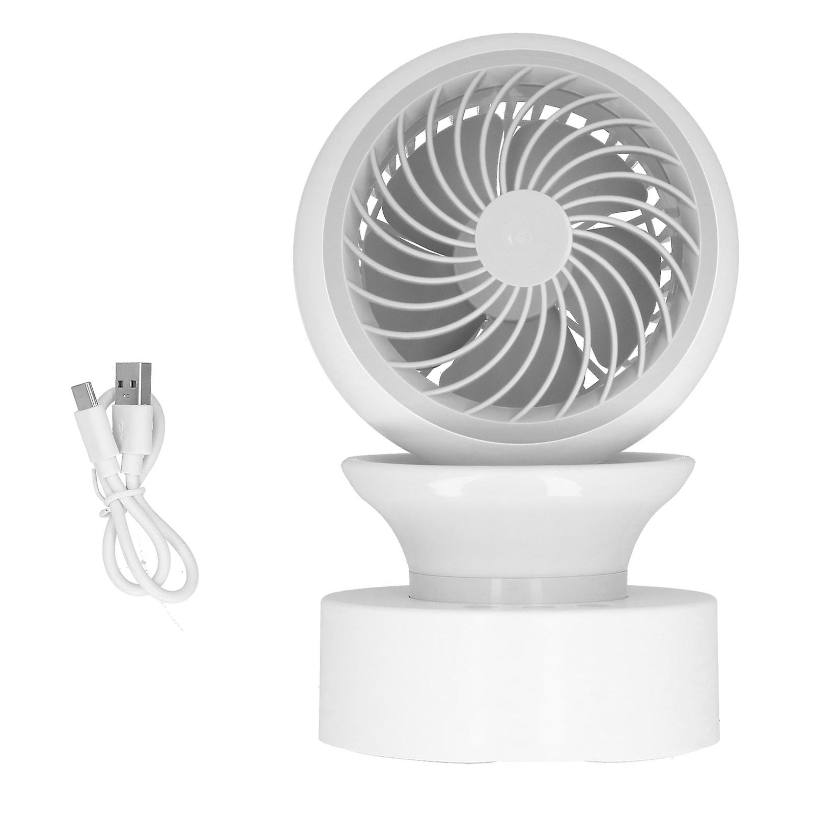 Usb Desk Fan Desktop Automatic Shaking Head Electric Fan Mini Fan Desktop Table Fan With Light For Home Office