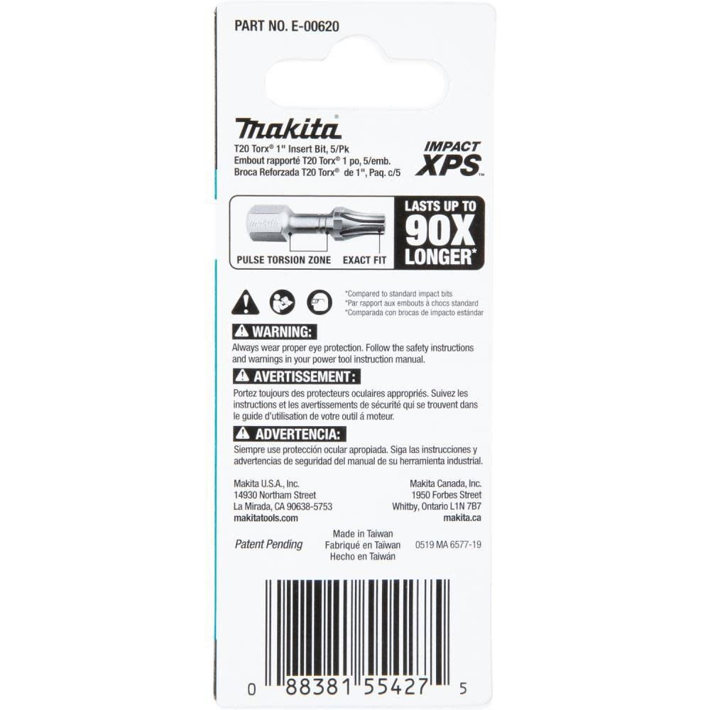 Makita Impact XPS T20 Torx 1