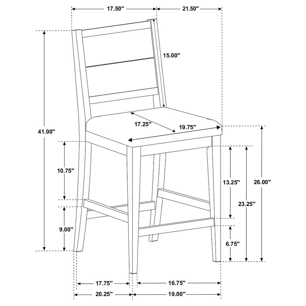 Coaster Furniture Elodie 5 piece Counter Height Dining Table Set with Extension Leaf Grey and Black