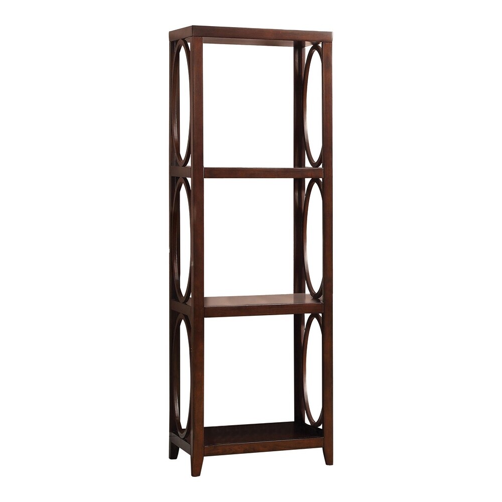 Jash Transitional Cherry 3 Shelf Pier Cabinet by Furniture of America