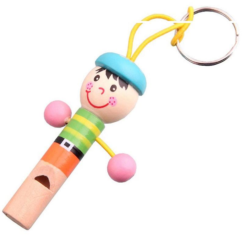 1pc Children Wooden Whistle Pirate Toy Musical Gift Educational Musical Toys Festival Birthday