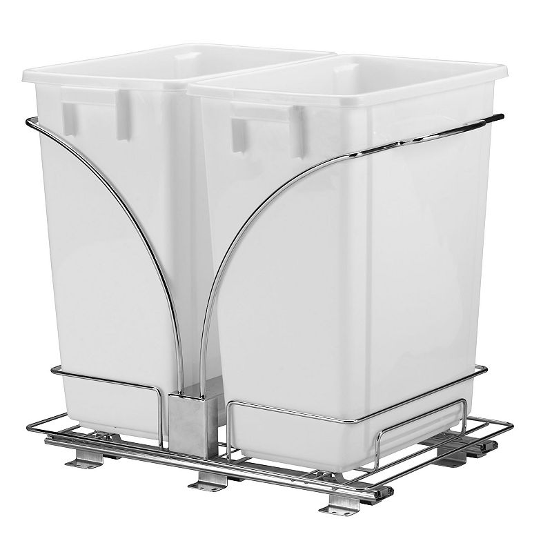 Glidez 3-pc. Under-Cabinet Roll-Out Caddy and 9-Gallon Trash Can Set