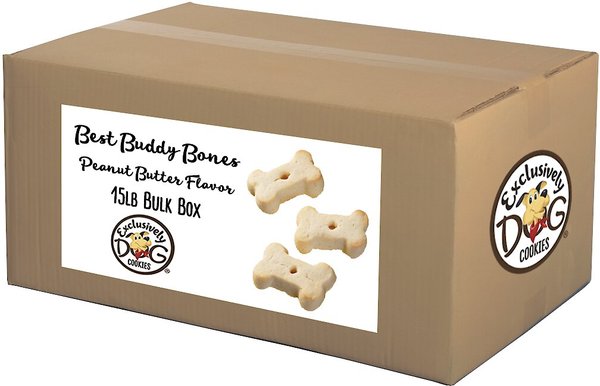 Exclusively Dog Best Buddy Bones Peanut Butter Flavor Dog Treats