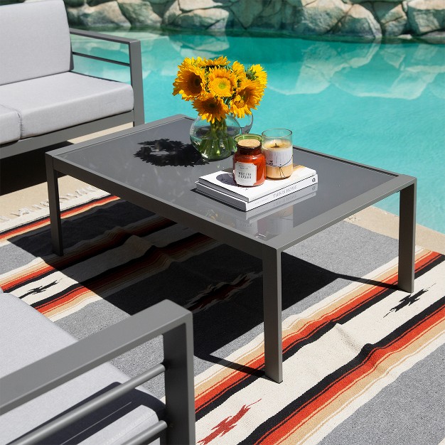 Outdoor Coffee Table Patio Table Furniture Fit For Sofa Chair Coffee Table Grey