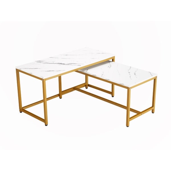 2pc Nesting Coffee Tables Set