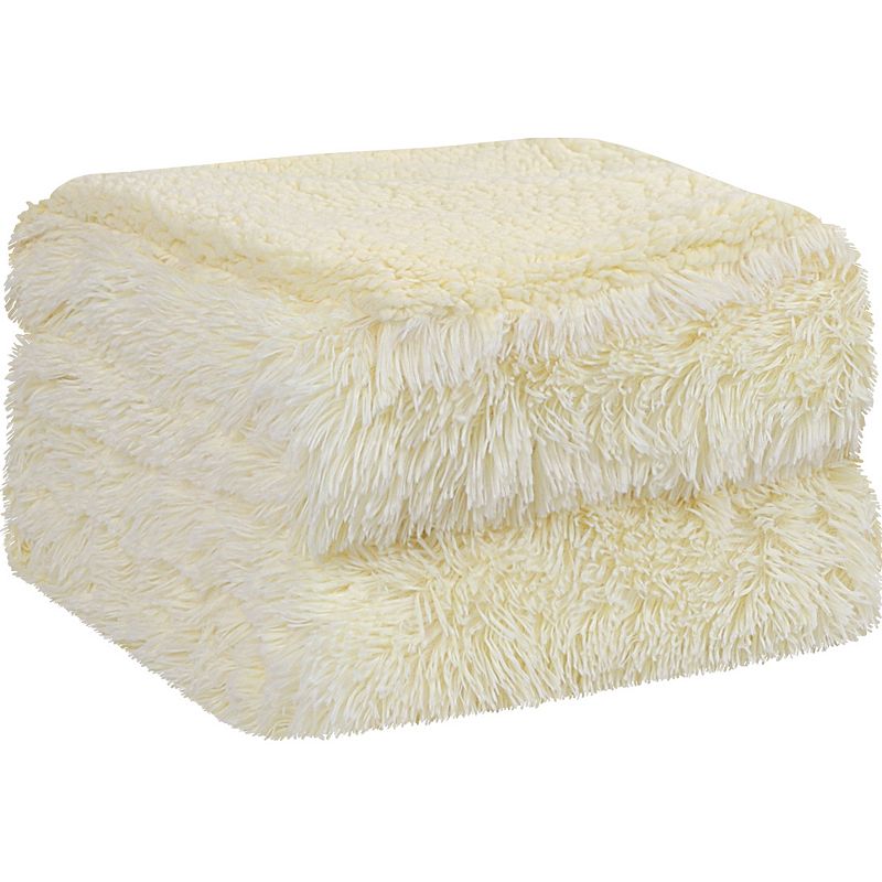 Luxury Shaggy Faux Fur Blanket Soft Warm Sherpa Reverse for Sofa Couch Bed Twin 60x80