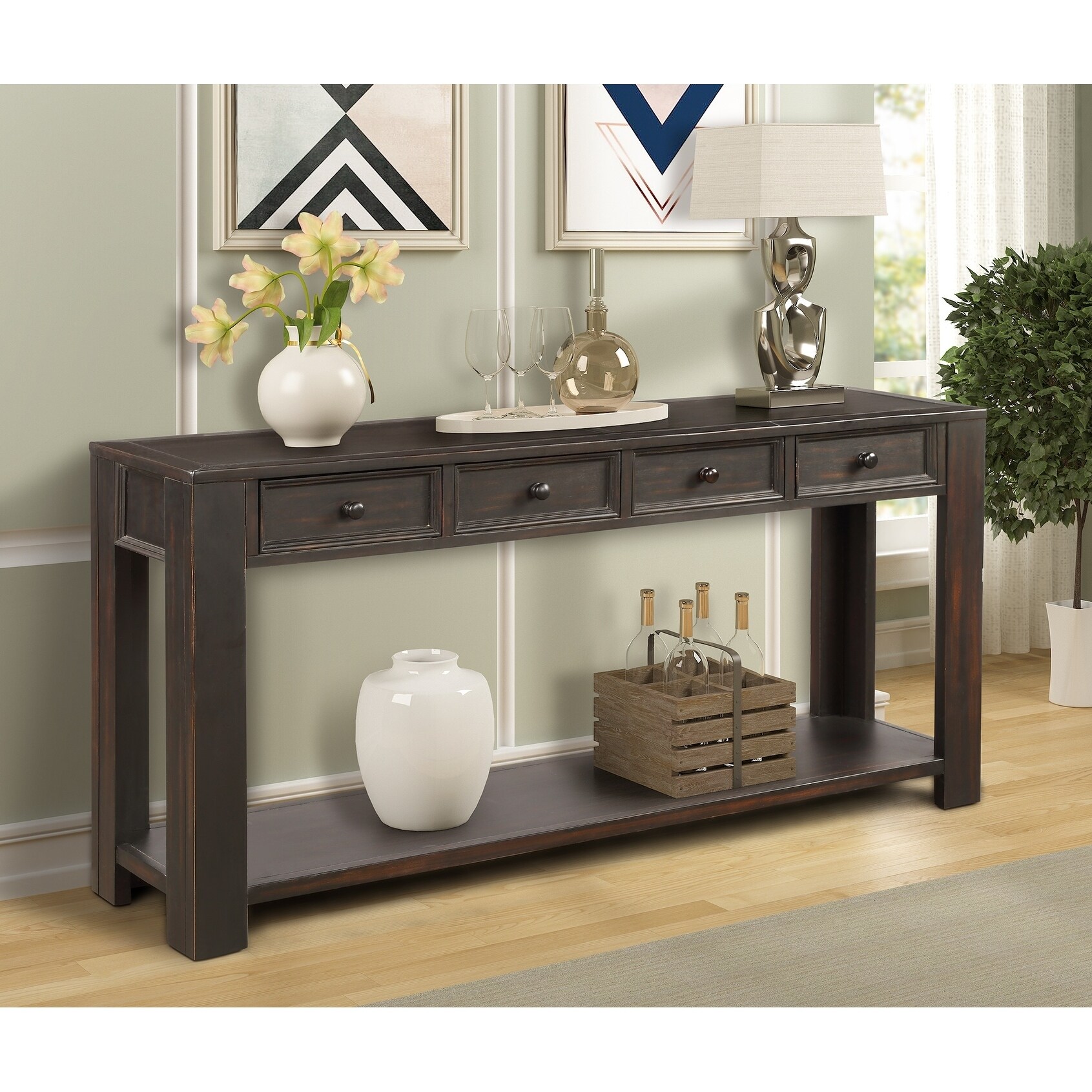 GZMR Console Table for Entryway Hallway Sofa Table