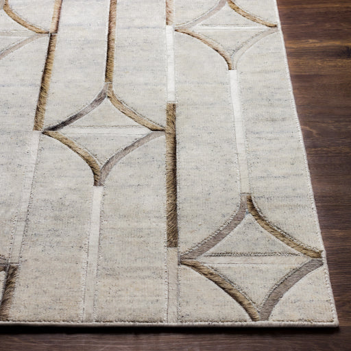 Eloquent Viscose Modern Ivory Rug