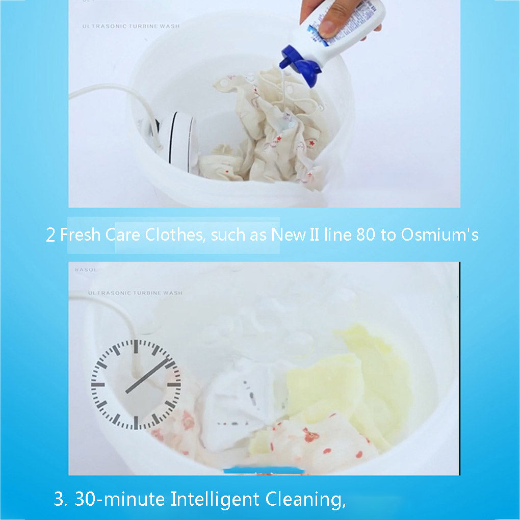 3 in 1 Mini Washing Machine Portable Personal Rotating Turbine Washer Convenient Travel Home Business Trip