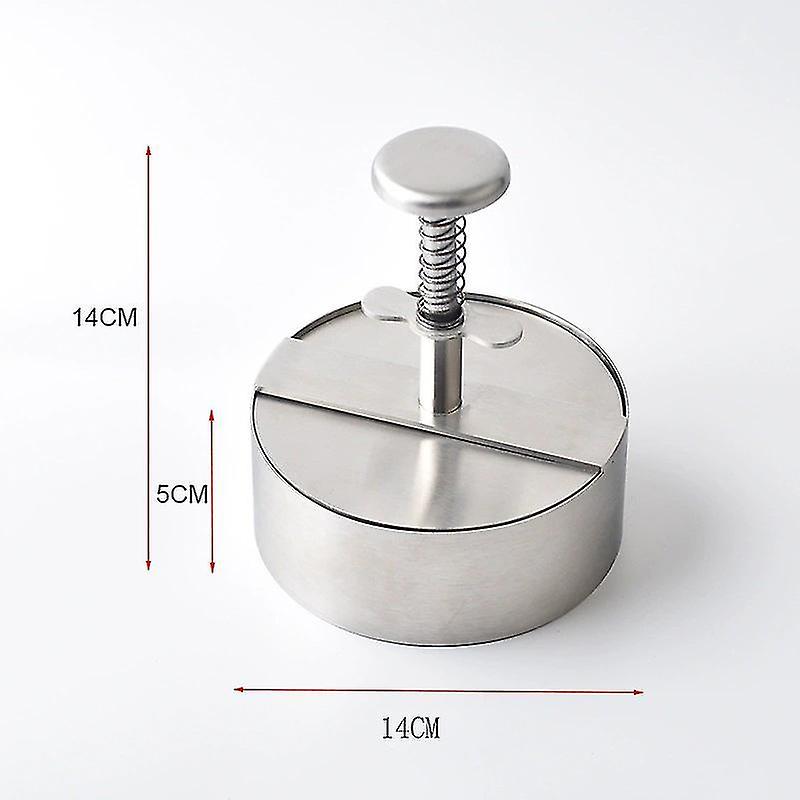 Burger Press， Stainless Steel Hamburger Press ， Non Stick Adjustable Hamburger Patty Maker For Grill