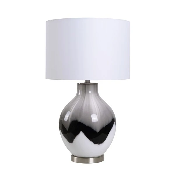 Hex Art Glass Table Lamp