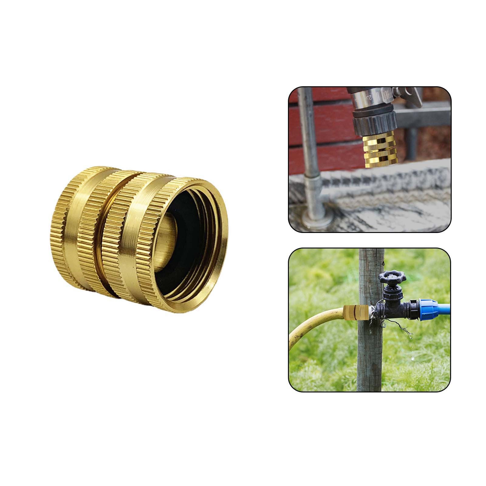 Patio Lawn Garden Garden Garden Hose 3/4 Two-way Female Male To Male Water Pipe Connection Joint