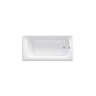 STERLING Ensemble 5 ft. Alcove Rectangular Right Drain Bathtub in White 71171120-0