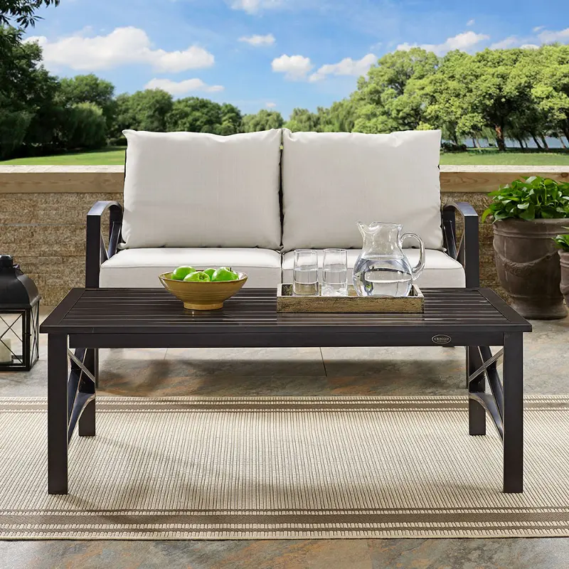 Kaplan Oiled Bronze Patio Coffee Table