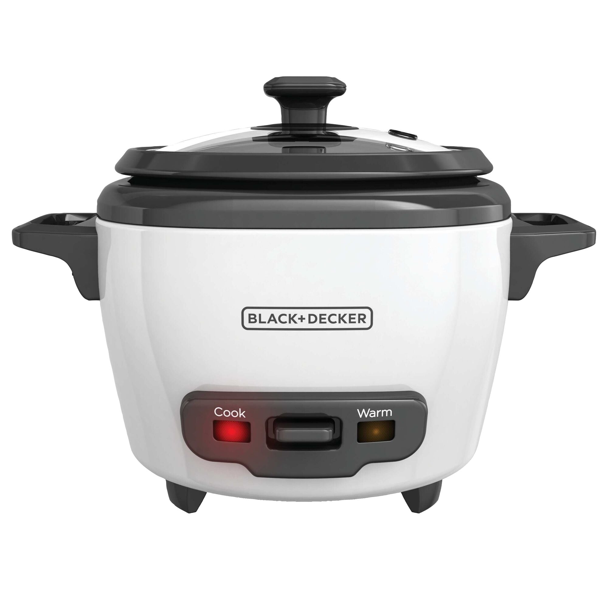 3-Cup Electric Rice Cooker With Keep-Warm Function, White