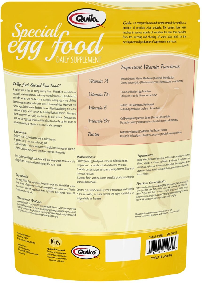 Quiko Special Egg Food Supplement for Canaries