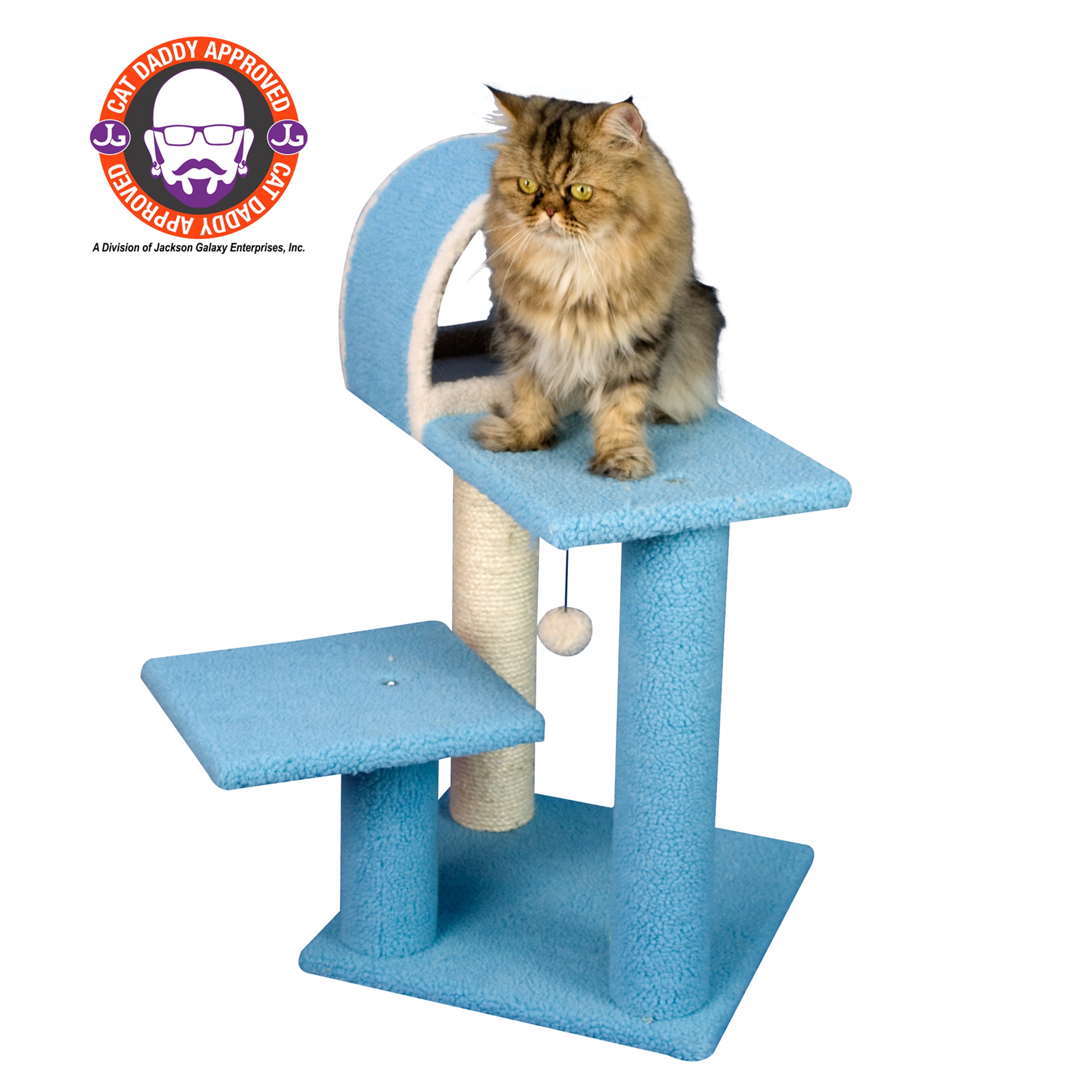 Armarkat Classic real wood Cat Tree Model B2903， 29 inch Sky Blue