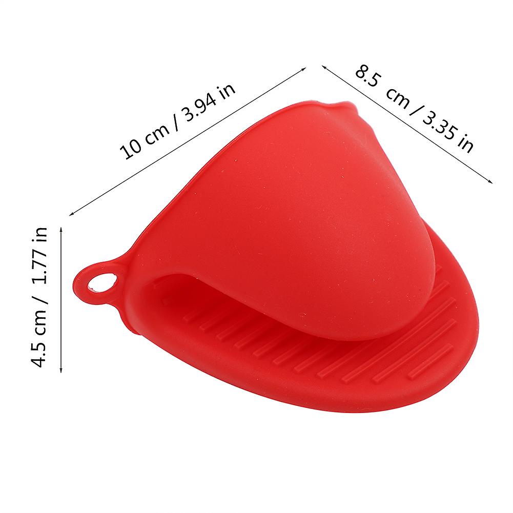 1pcs Heat Resistant Anti Slip Cooking Glove Microwave Oven Kitchen Baking Tool Red