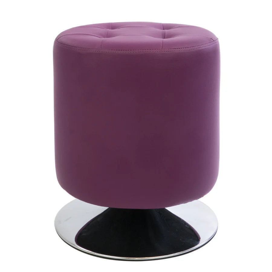 IVFC-TF101-VWHT | Rosey Tufted Vanity Ottoman