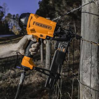 Freeman 2nd Generation Pneumatic 10.5-Gauge 1-916 in. Fencing Stapler with Metal Belt Hook and 14 in. NPT Air Connector G2FS105