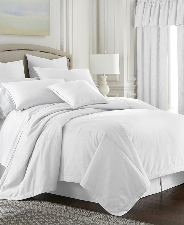 Colcha Linens Cambric Solid Comforter， Twin Twin XL