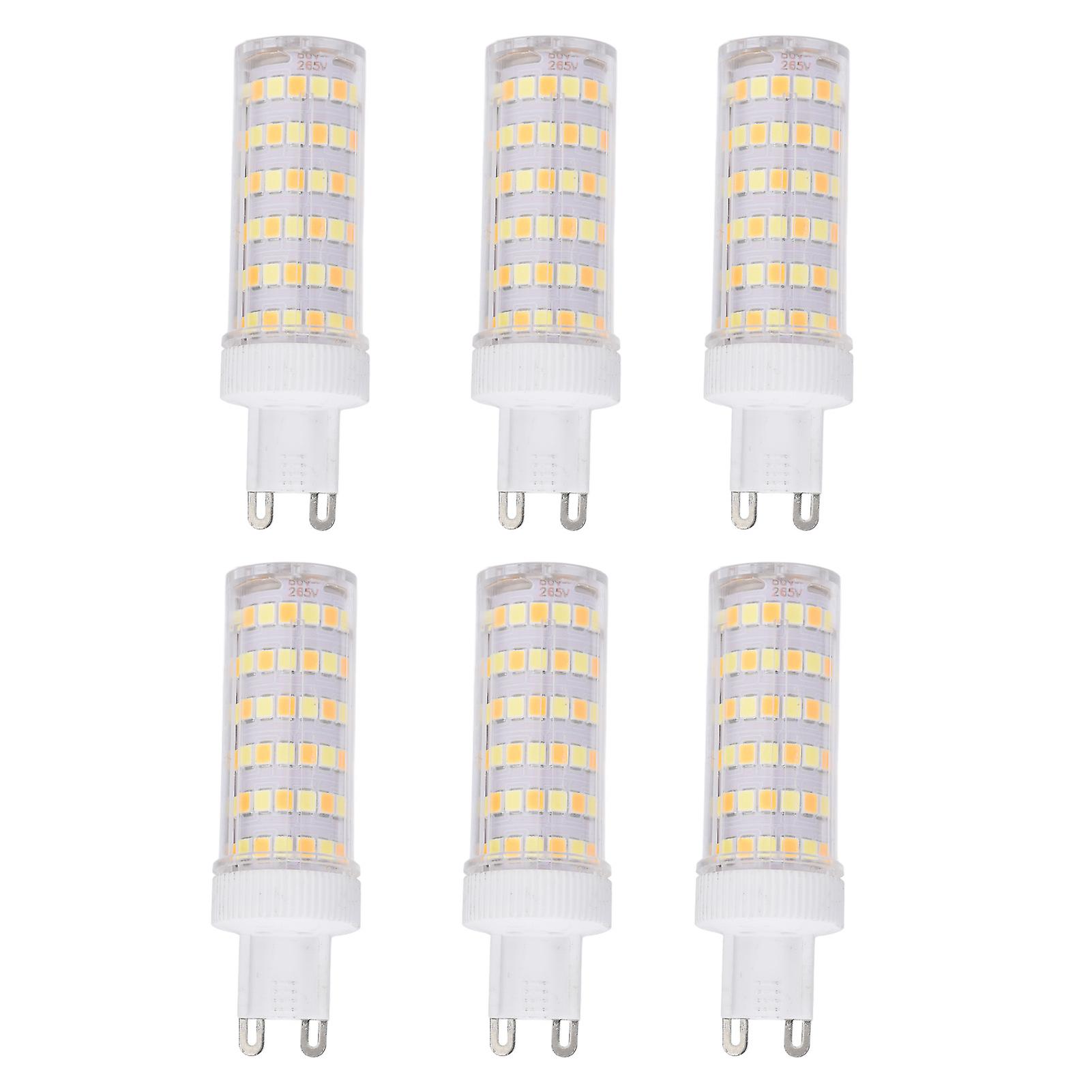 6pcs 104led Light Bulb 12w 85265v G9 Bulb 3 Light Color Small Wall Lamp Bulb For Home