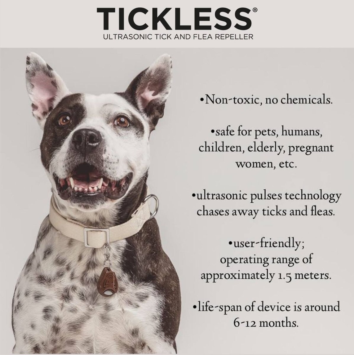 Tickless Class Pet Natural Tick and Flea Repeller Cat and Dog Collar