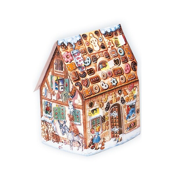 9.5 Brown White Home Korsch Advent 3Dimensional Gingerbread House