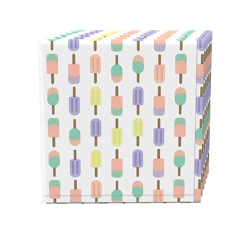 Napkin Set， 100% Polyester， Set of 4， 18x18， Pastel Pops