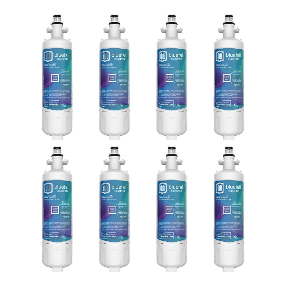 Bluefall 8 Compatible Refrigerator Water Filters Fits LG LT700P and Kenmore 46-9690 (Value Pack) BF-LGLT700P-8PK