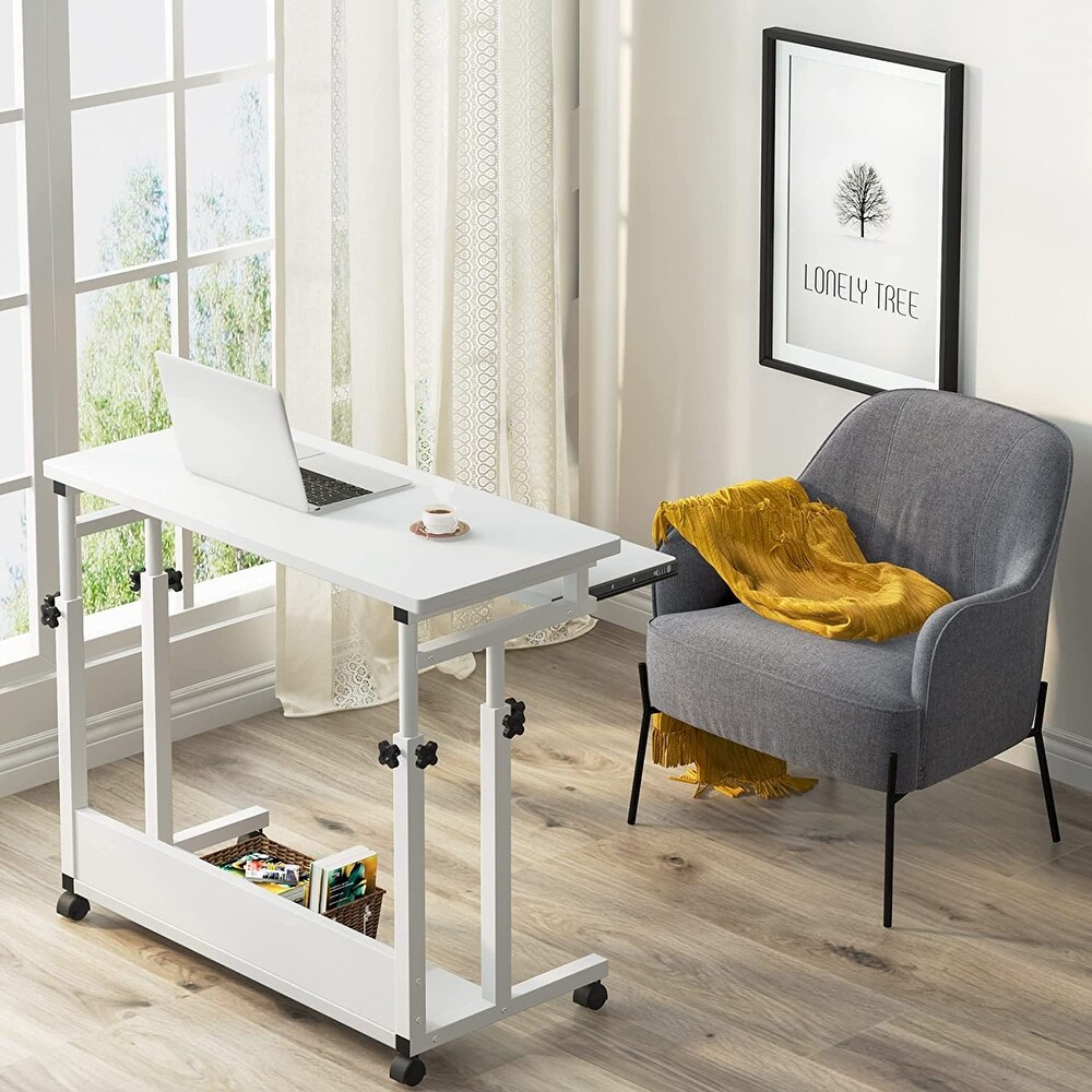 Portable Laptop Desk for Sofa and Bed  Height Adjustable Small Standing Table